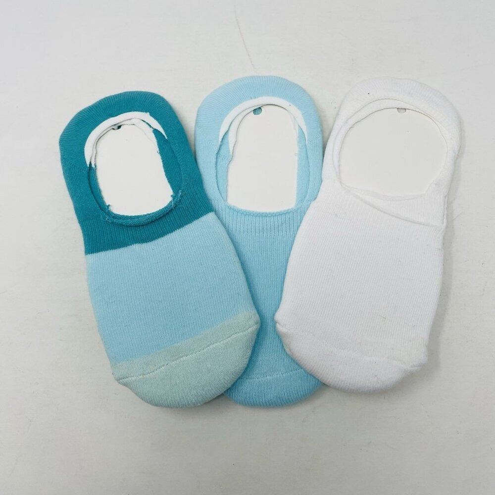 Hue Womens One Size Fits Most Soft Cotton 3 Pack Sneaker Liner Socks in Opal 921
